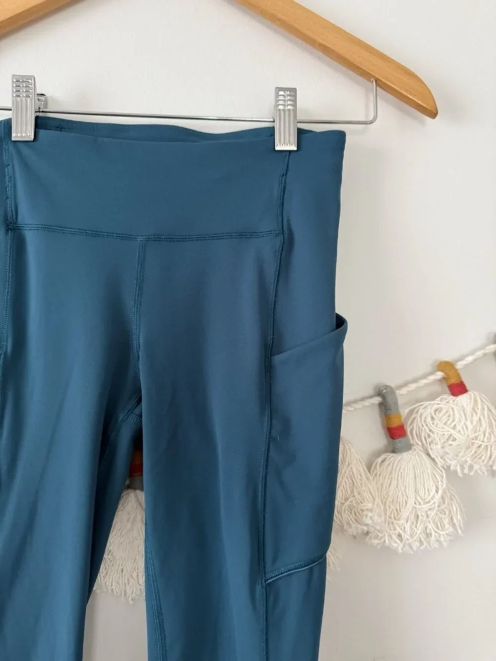 Lululemon Speed Up 7/8 Tight Leggings Teal Blue Luxtreme Running Pilates 2